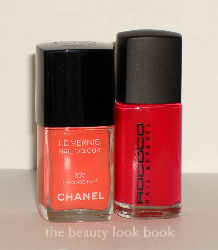 Summer Brights On Tips & Toes: Chanel Orange Fizz + Rococo Trash